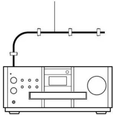 JVC CAEXA1 - De FM-antenne aansluiten (meegeleverd) - 2