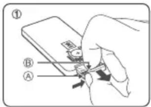 AKAI TB34247 - De batterij van de afstandsbediening verrangen - 1