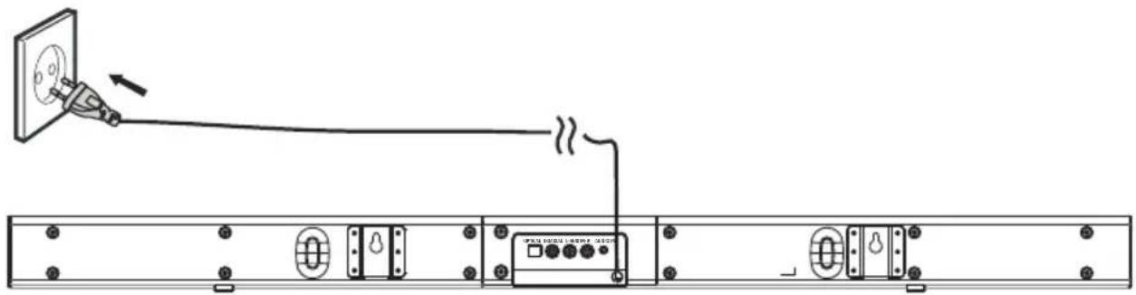 AKAI HT 993 - De voeding aansluiten - 1