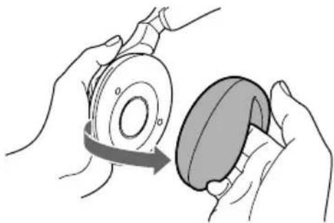 SONY MDRRF820RK - Sustitución de las almohadillas de los auriculares - 1