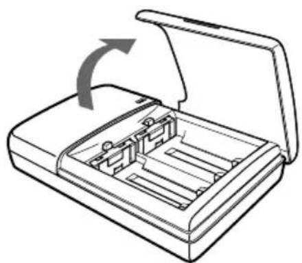 SONY MDRDS5100 - Mise en place des batteries dans le chargeur de batterie - 1