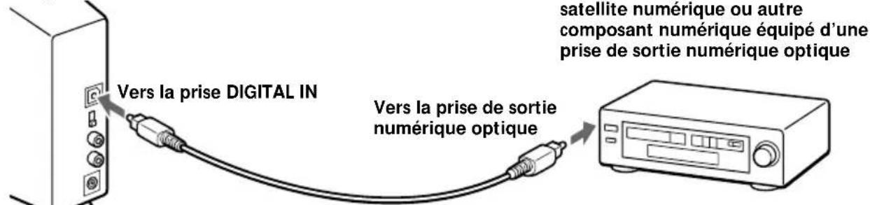 SONY MDRDS5100 - Raccordement du processeur d'ambiance numérique à des composants numériques - 1