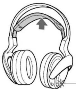 SONY MDRDS3000 - Checking the remaining battery power - 1
