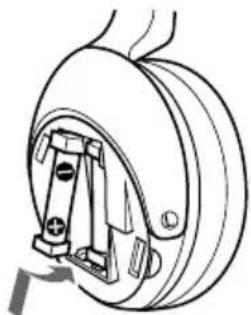 SONY MDRDS3000 - Insertion des piles rechargeables nickel-hydrure métallique - 2