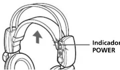 SONY MDRDS8000 - Para comprobar la energia restante de las pilas - 1