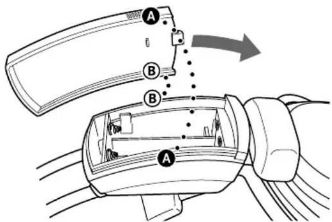 SONY MDRDS8000 - How to reattach the battery cover should it come off - 1