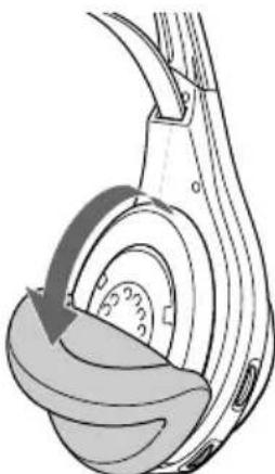 SONY MDRRF845RK - Auswechseln der Ohrpolster - 1