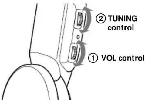 SONY MDRRF430RK - Listening to a program - 4