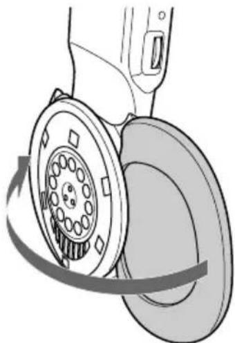 SONY MDRRF430RK - Auswechseln der Ohrpolster - 2