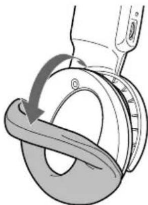 SONY MDRRF450RK - Auswechseln der Ohrpolster - 1