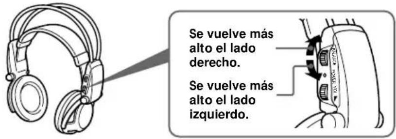 SONY MDRDS5000 - Ajuste el balance. - 1