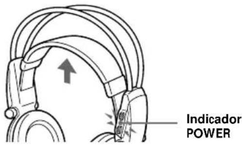 SONY MDRDS5000 - Para comprobar la energia restante en las pilas - 1
