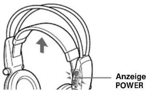 SONY MDRDS5000 - Zum Überprüfen der Batterie-Restspannung - 1