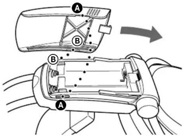 SONY MDRDS5000 - How to attach the battery cover when it has come off - 1