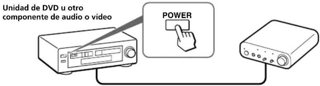 SONY MDRDS1000 - Escuchar el sonido de un componente connectado - 1