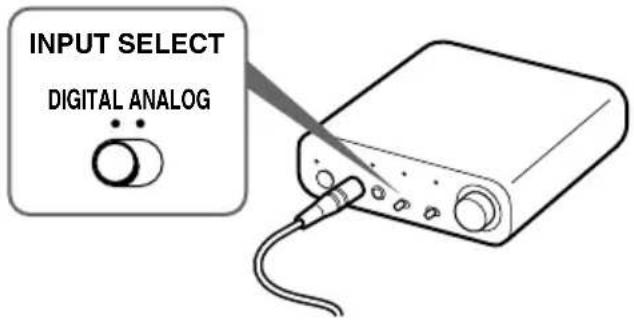 SONY MDRDS1000 - Deslice el selector INPUT SELECT para selectionar el componente que deseee escuchar. - 1