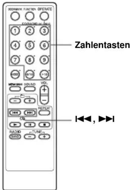 SONY ZSYN7 - Ansteuern eines bestimmten Titels - 1
