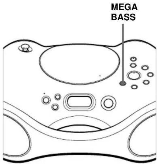 SONY ZSX3CP - Auswählen der Klangbetonung (MEGA BASS) - 1
