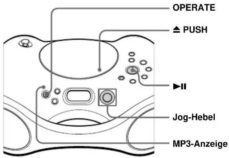 SONY ZSX3CP - Wiedergabe von Audio-CDs oder MP3-Dateien (Fortsetzung) - 1