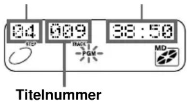 SONY ZSM30 - Zusammenstellen eines eigenen Programms (Programme Play) (Fortsetzung) - 1
