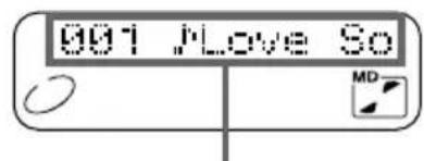 SONY ZSM30 - Wiedergeben einer MD - 6