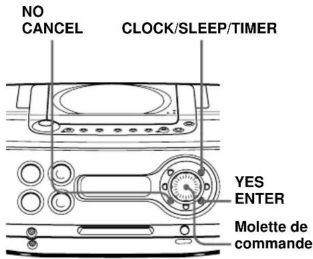 SONY ZSM30 - Réglage de l'horloge - 1