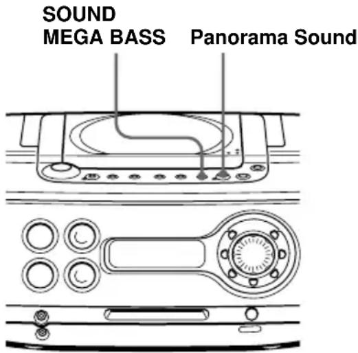 SONY ZSM30 - Auswählen der Klangbetonung - 1