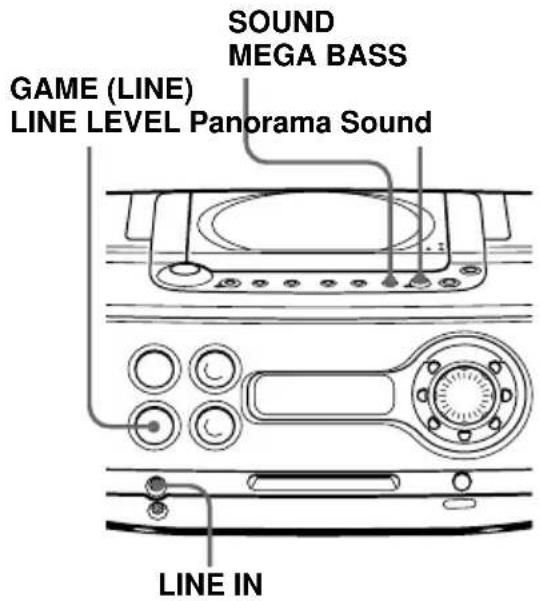 SONY ZSM30 - Raccordement à une console de jeux ou à d'autres éléments optionnels - 1