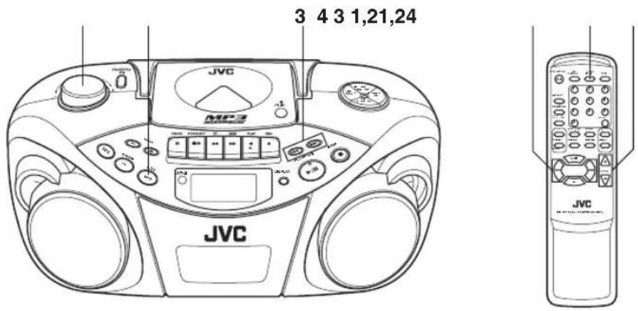 JVC RCEX30E - Réglage d'une station - 1