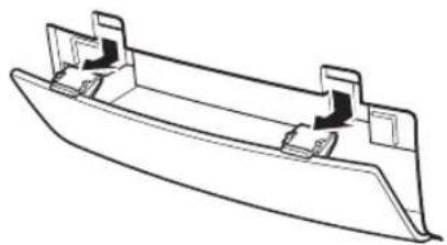 JVC RCEX30E - Aprire il coperchio del comparto pile. - 1