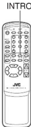 JVC RCEX30E - Playing back introductions - Intro playback - 1