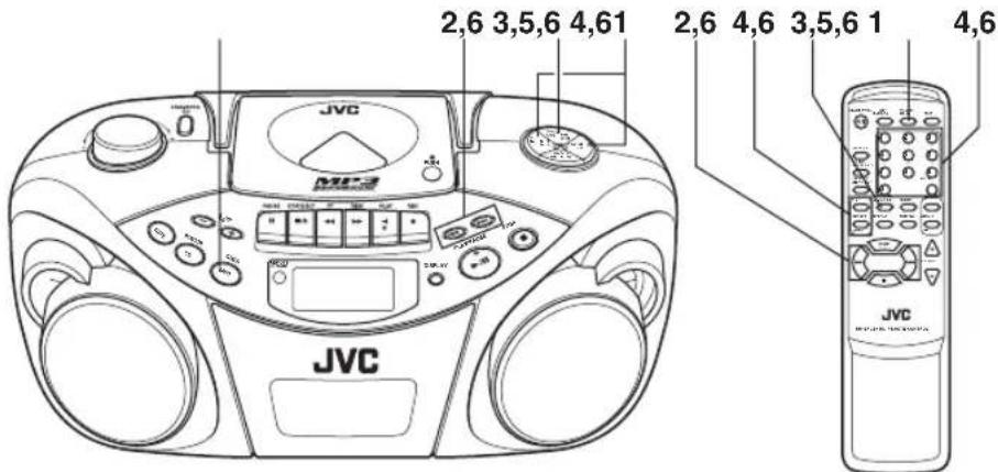 JVC RCEX30E - Presintonizacion de emisoras - 1