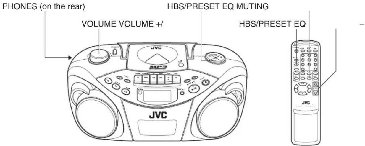 JVC RCEX30E - ADJUSTING THE SOUND - 1
