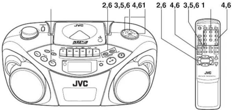 JVC RCEX30E - Préglage des stations - 1