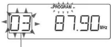 JVC RCEX30E - Appuyez sur PRESET UP ou PRESET DOWN pour selectionner le numero de prépréglage. - 1