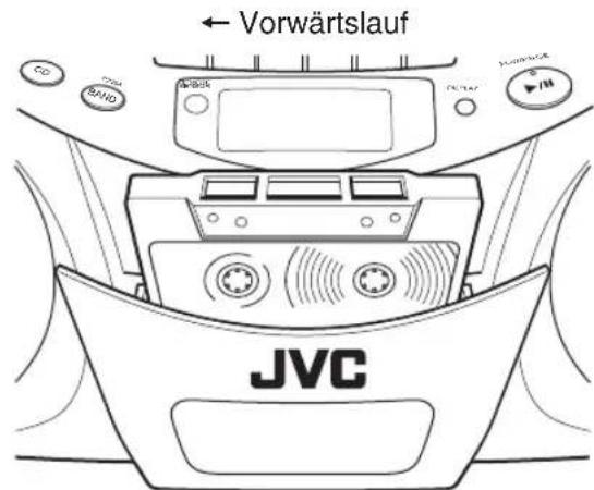 JVC RCEX30E - Einlagen einer Kassette - 1