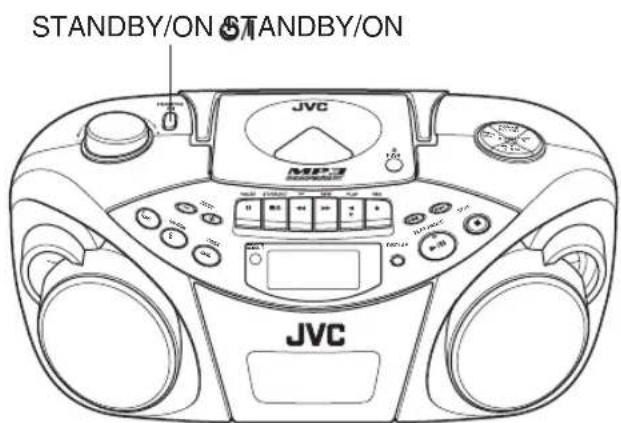 JVC RCEX30E - ALLUMER ET ÉTEINDRE L'UNITE - 1
