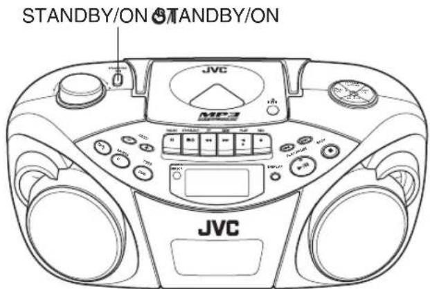 JVC RCEX30E - HET APPARAAT AAN/JIT ZETTEN - 1