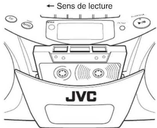 JVC RCEX30E - Insertion d'une cassette - 1