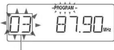 JVC RCEX30E - Presione PRESET UP o PRESET DOWN para seleccionar la presintonia. - 1