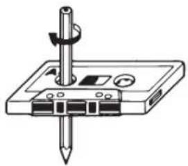 JVC RCEX30E - Hinweis zu Tonbandkassetten - 1