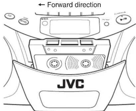 JVC RCEX30E - Loading a cassette - 1