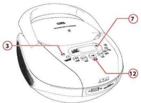 AKAI APRC55 - Commande avec BLUETOOTH - 2