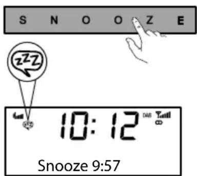 PURE Chronos CD Series 2 - Interruzione temporanea di una sveglia con la funzione Snooze - 1