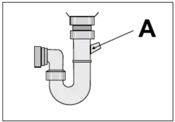 AEG-ELECTROLUX Favorit 60760 W - Aansluiting waterafvoerslang - 2