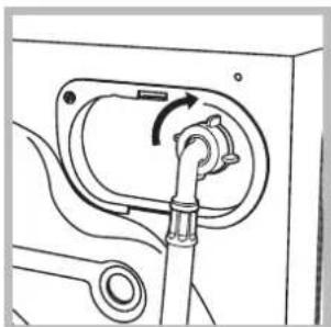 HOTPOINT-ARISTON AQ7L 49U - Aansluiting van de watertoevoerslang - 1