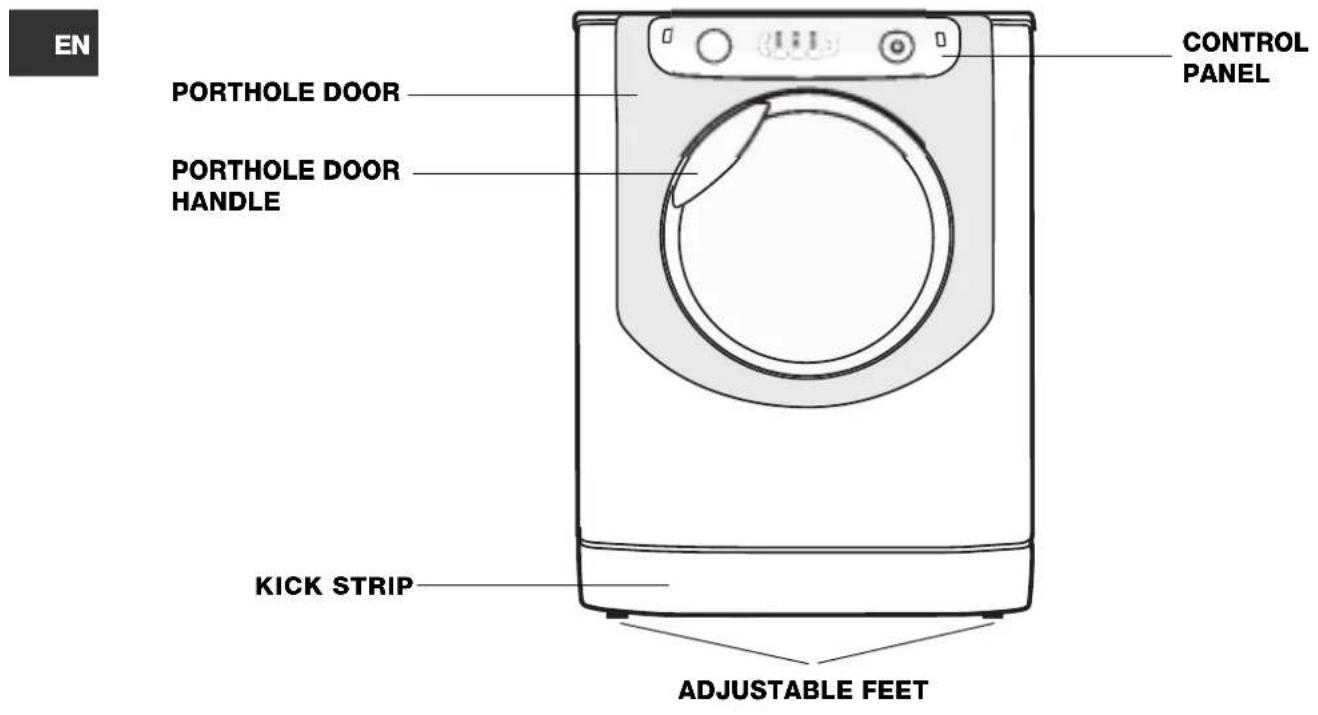 HOTPOINT-ARISTON AQ7L 49U - Description of the machine - 1