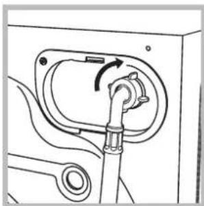HOTPOINT-ARISTON AQ7L 49U - Raccordement du tuyau d'arrivée de l'eau - 1