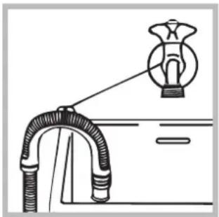 HOTPOINT-ARISTON Aqualtis AQ103F 69 EU - Connecting the drain hose - 2