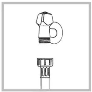 HOTPOINT-ARISTON WMD 962BX SK - Connecting the water inlet hose - 1